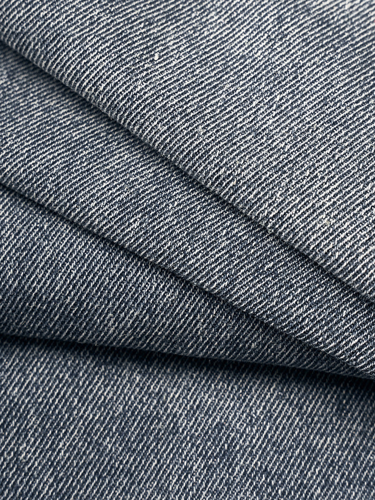 Men's Streetwear Washed Denim Jacket - Autumn/Winter New Arrival, American Retro Rivet-Designed Outerwear