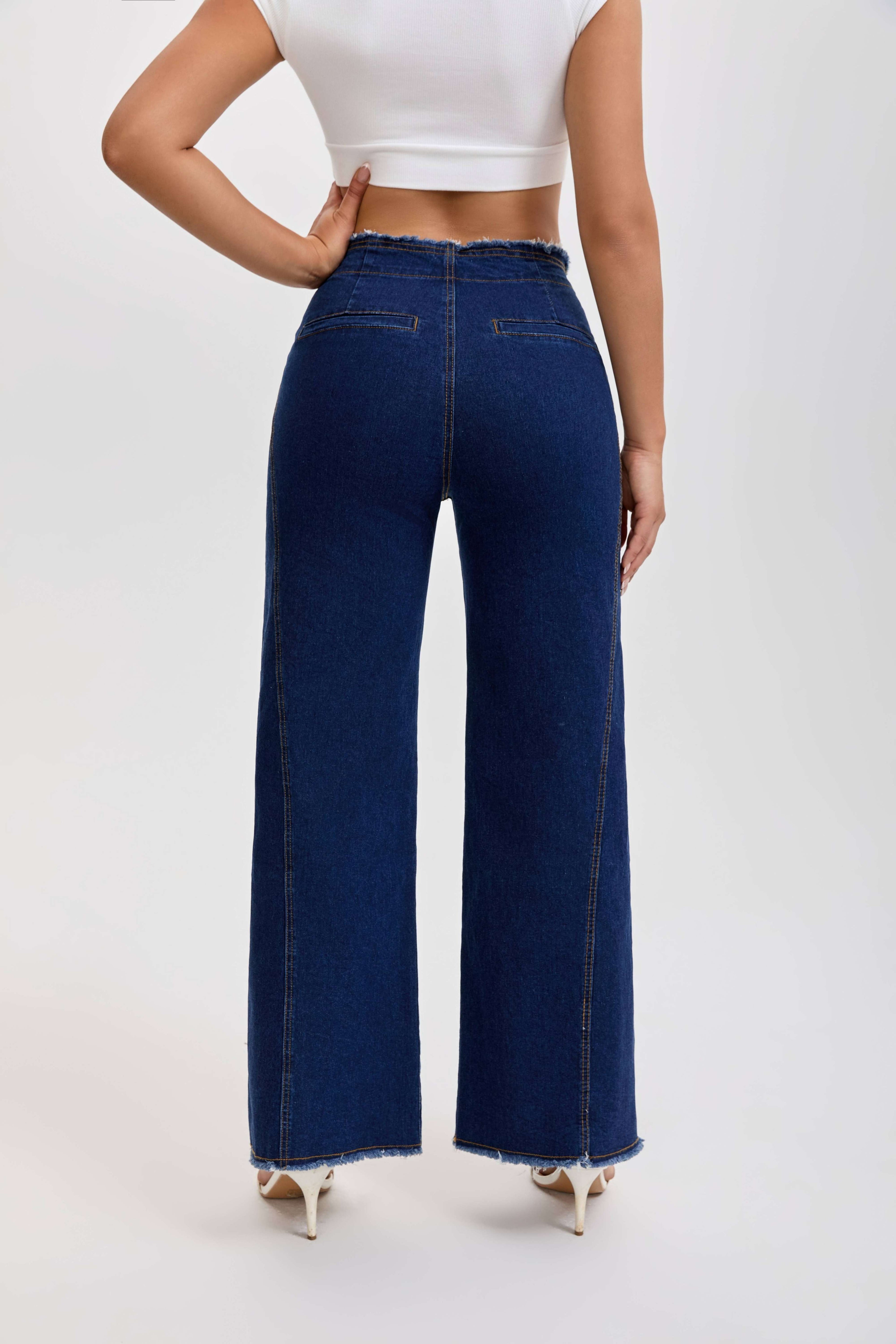 Women's Wide-Leg Denim Pants