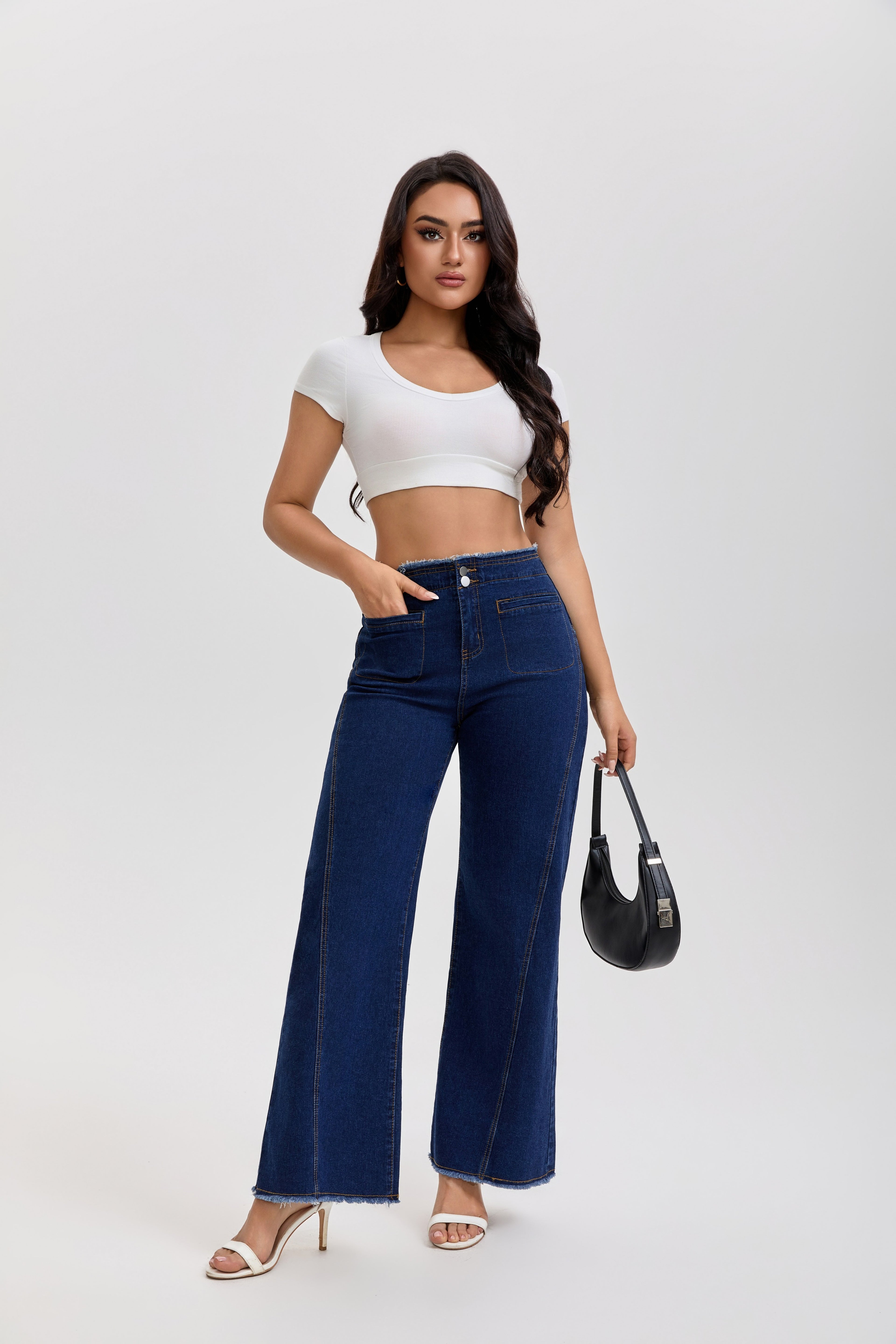 Women's Wide-Leg Denim Pants