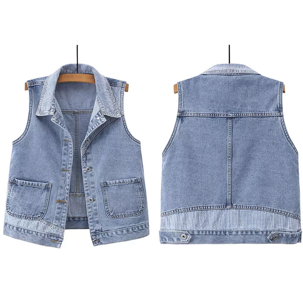 Men's New Fashion Top-Trend Denim Vest - Breathable High-Quality Low-Price 100% Cotton Style