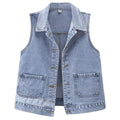 Men's New Fashion Top-Trend Denim Vest - Breathable High-Quality Low-Price 100% Cotton Style