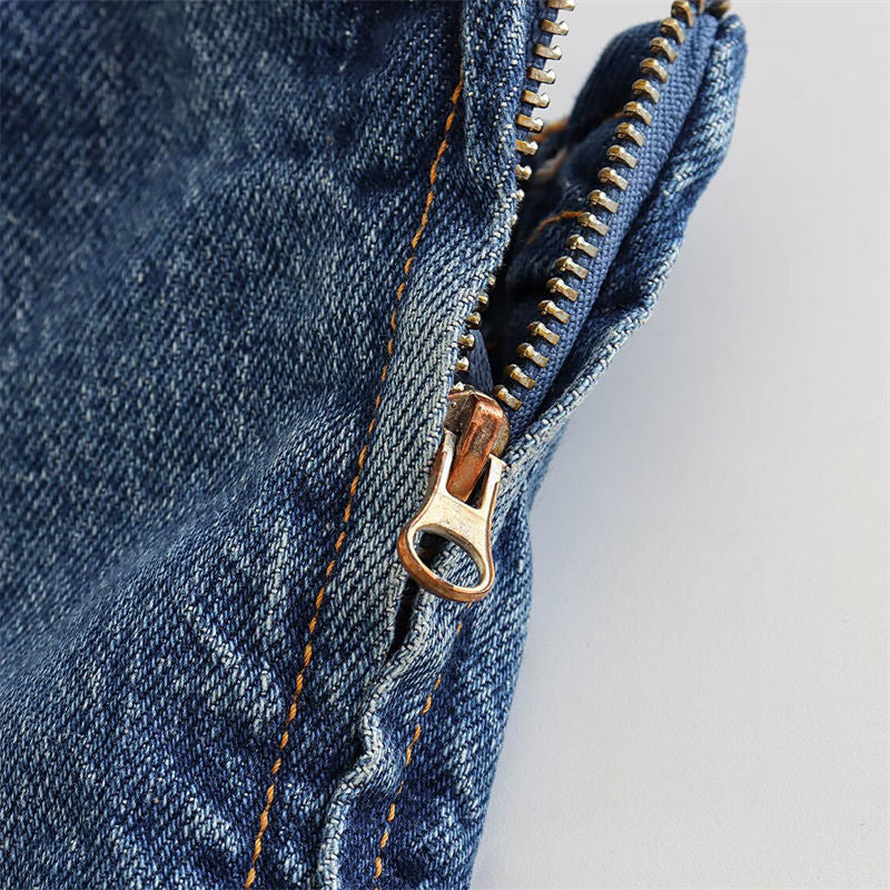 Women's Summer New Arrival – Stylish Slim-Fit Waist-Cinched Denim Crop Vest