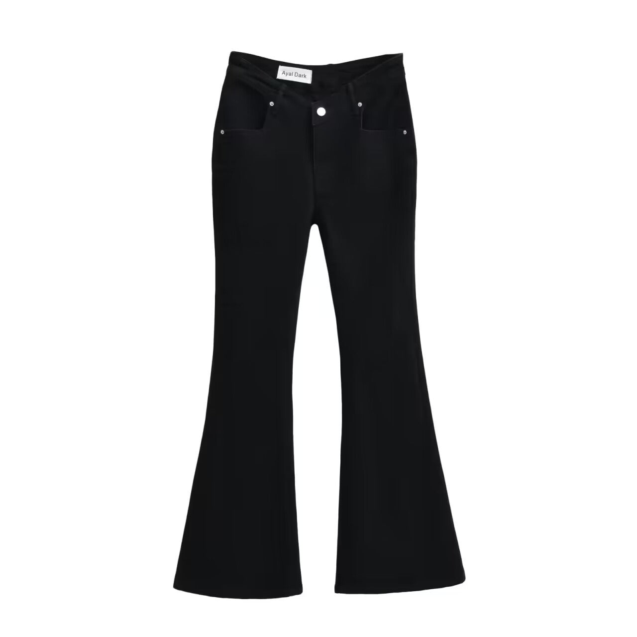 Women's New Spring Y2K-Inspired High-Waisted Slim-Fit Stretchy Washed Vintage Bootcut Jeans