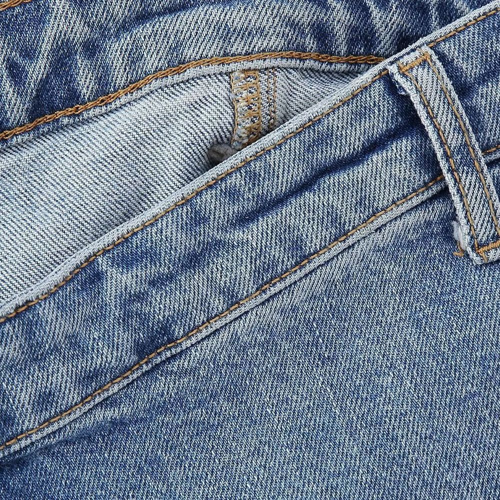 European and American style strapless denim dress